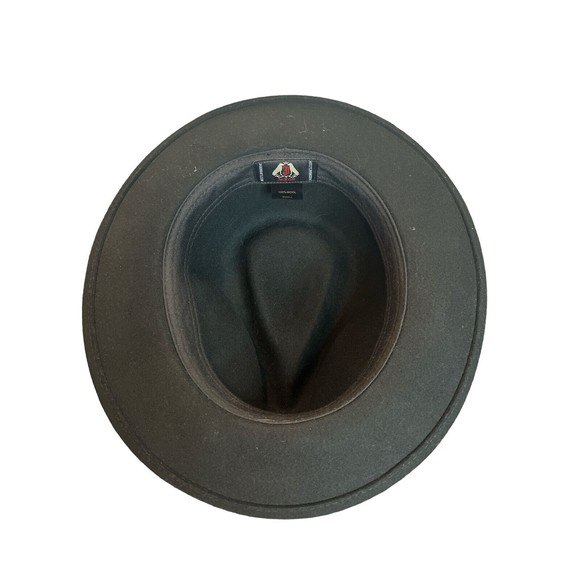 Jaxon Hats Detroit Red 100% Wool Felt Trilby Fedora Hat Small Black - Picture 2 of 4